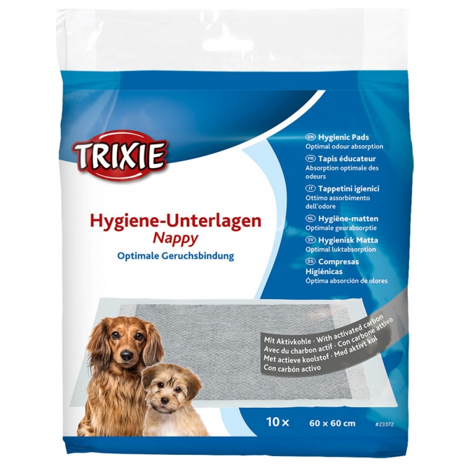 Trixie Trixie Hygiene-Unterlage Nappy mit Aktivkohle - 60 x 60 cm / 10 Stück