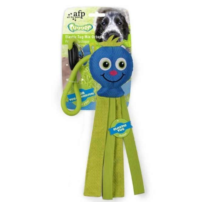 afp all for paws All for Paws Tugger - Elastic Tug Mix Octopus
