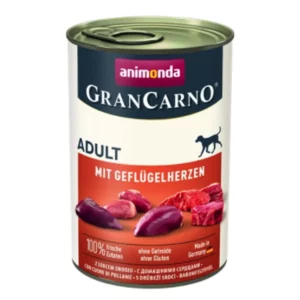 Animonda GranCarno Adult mit Geflügelherzen – 400 g