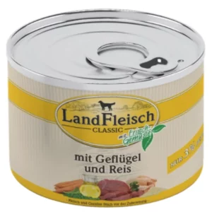 Landfleisch Classic 195g – Geflügel & Reis extra mager
