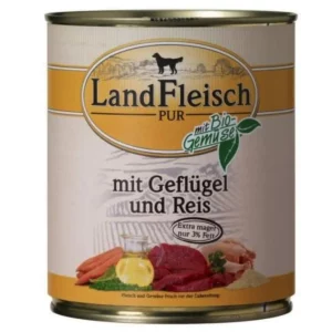 Landfleisch Classic Geflügel & Reis extra mager – 800 g