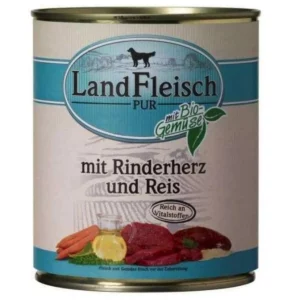 Landfleisch Classic Rinderherzen & Reis – 400 g
