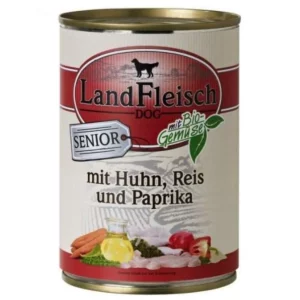 Landfleisch Classic Senior400g – Geflügel, Reis & Paprika