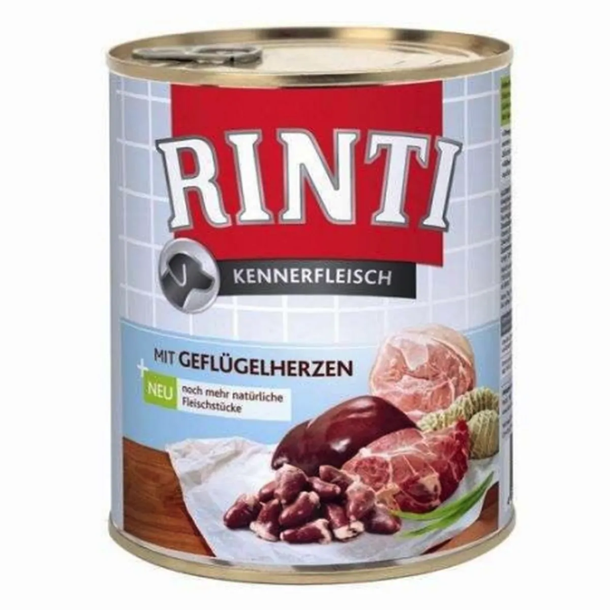 Rinti Kennerfleisch Geflügelherzen – 800 g (12er-Pack)