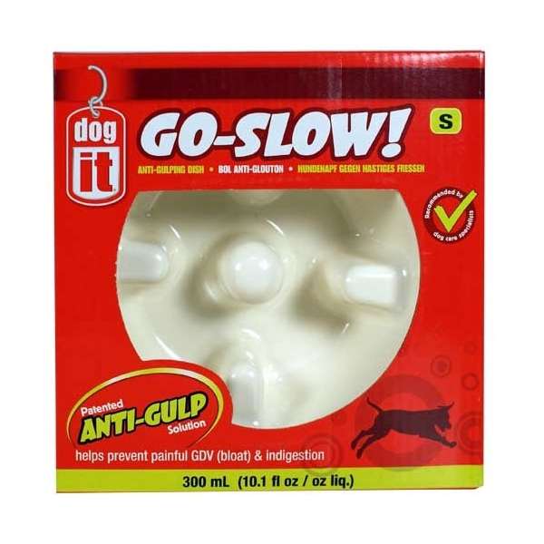 DOGIT DOGIT Go-Slow Anti-Schling-Napf Weiss 600 ml